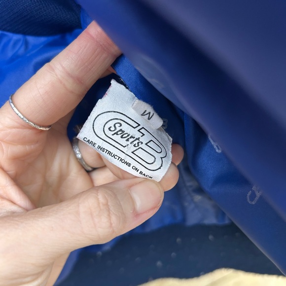 Vintage 1980s CB Sport Red Down Ski Jacket Women’s Medium - Picture 7 of 7